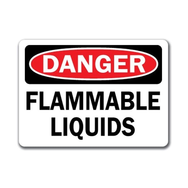 Signmission Safety Sign, 14 in Height, Plastic, Flammable Liquids, DS-Flammable Liquids DS-Flammable Liquids - main